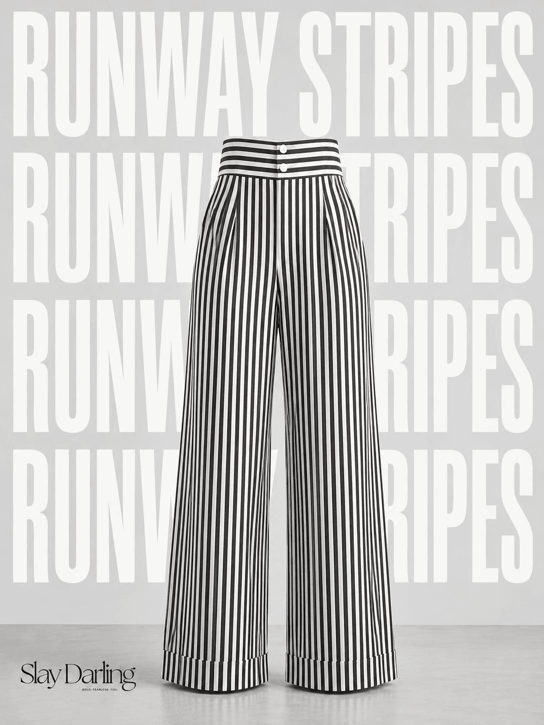 Runway Stripes Trousers 1